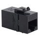 CAT6 RJ45 Keystone Coupler for HD Style - Black, Single - IC107CP6BK CAT6 RJ45 Keystone Coupler for HD Style - Black, Single - IC107CP6BK